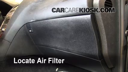 2008 Lexus ES350 3.5L V6 Air Filter (Cabin) Check